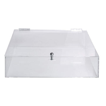 16 x 12 x 4 Flat Acrylic Display Case by AARCO DISPLAY PRODUCTS – Model 1461