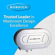 Bobrick Satin Finish / Twin Roll / 5-5/16" Length, 11-3/8" Height, 20-13/16" Width Countertop Soap Dispensers