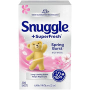 Snuggle Lavender / 200 Count (Pack of 1) / Spring Burst Dryer Sheets