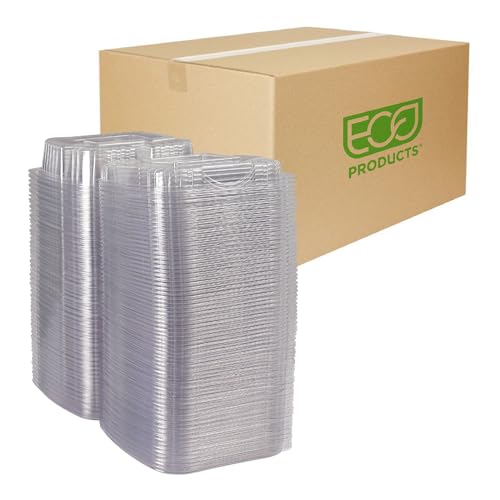 ECO PRODUCTS 8" 3 Compartment / Clear / Green Products Cups