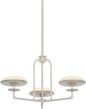 Troy Lighting F2127-WSL Pacific - 3 Light Chandelier - 14.25 Inches Tall and 27.25 Inches Wide - Warm Silver Leaf