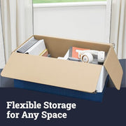 Bankers Box Legal / 12 x 10 x 24 inches / White/Blue Storage File Boxes