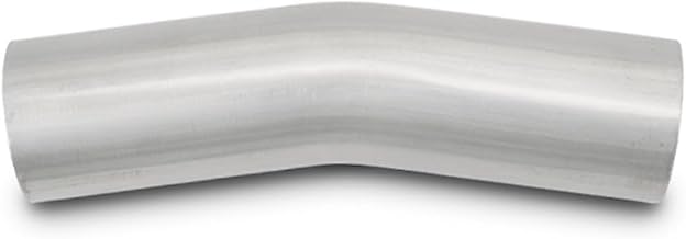 Vibrant Performance 13134 Tubing, Mandrel Bend, 15 degree, 304 Stainless Steel, Natural, 16 gauge, 4.00 in. Outside Diameter, 6.00 in. Centerline Radius, 5.00 in. x 5.00 in. Leg Length, each