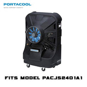 Cover,61"H x 42"W x25"D,Vinyl by Portacool – 0.1 milliliters, Vinyl, Black, Model PARCVRJ24000