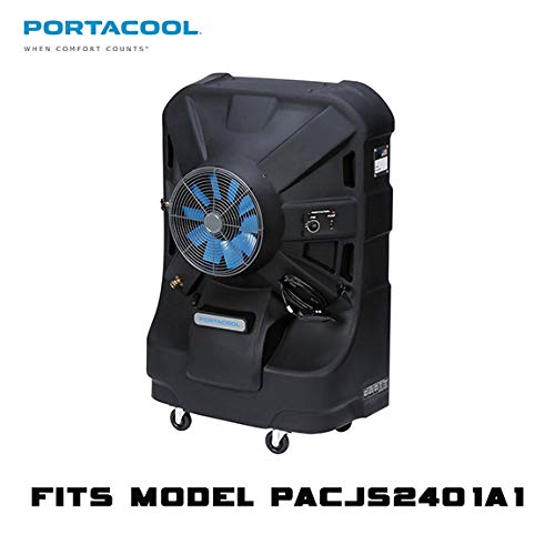 Cover,61"H x 42"W x25"D,Vinyl by Portacool – 0.1 milliliters, Vinyl, Black, Model PARCVRJ24000