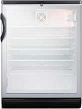 Summit Appliance 24 in. 5.5 CU. FT. Commercial Refrigerator in Black SCR600BGL