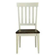 Brown Toluca Slatback Side Chair 2-Piece Set by Starlight Canyon Home – Solid Rubberwood, Brown, Pack of 2