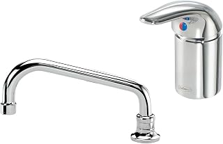 16-332L Krowne Royal Series Faucet, Deck-Mount, Single Hole, Single Lever with Color Coded Index, Remote Valve with 8" Remote spout, 1.8GPM Aerator