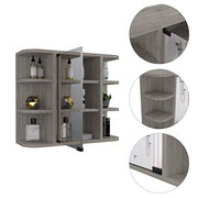 DEPOT E-SHOP Light Gray / 23.62"W x 19.68"H x 7.48"D / Modern Medicine Cabinets