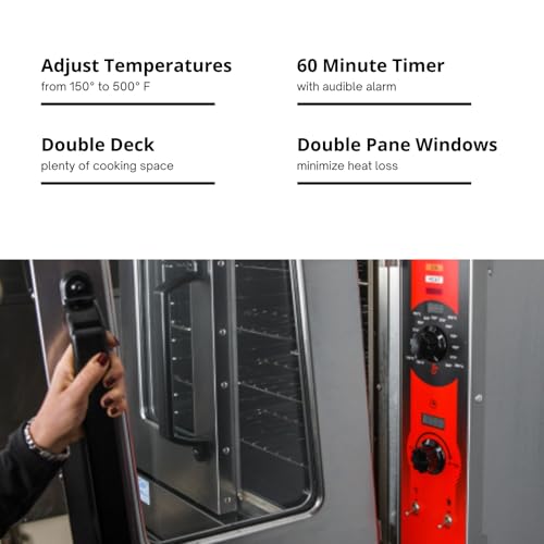 VULCAN Double Deck | LP Gas / Silver / 14.8 cubic_feet Commercial Ovens
