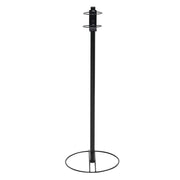 Black Wire Hand Sanitizer Stand for Small Bottles - 12" Dia x 34" H by HUBERT – Wire, Black, Model WCH0508