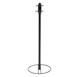 Black Wire Hand Sanitizer Stand for Small Bottles - 12" Dia x 34" H by HUBERT – Wire, Black, Model WCH0508