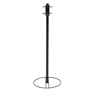 Black Wire Hand Sanitizer Stand for Small Bottles - 12" Dia x 34" H by HUBERT – Wire, Black, Model WCH0508