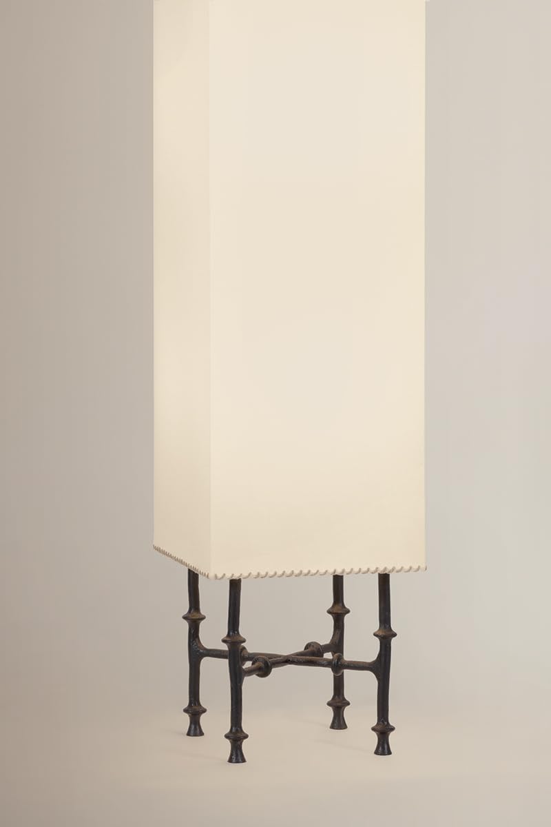 Cy 3-Light Floor Lamp | Essential & Vogue Style | Black Iron Finish | Made of Iron & Textile | 56.25" Overall Height | -BI by Hudson Valley Lighting – Iron, Model AHL6403
