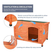 TRIXIE Medium / Brown / Traditional Dog Houses