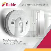 Kidde 1 / 2 packs / White Combination Smoke & Carbon Monoxide Detectors