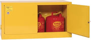 Eagle ADD15 Stackable Safety Cabinet for Flammable Liquids, 2 Door Manual Close, 15 Gallon, 22-1/4"Height, 43" Width, 18" Depth, Steel, Yellow