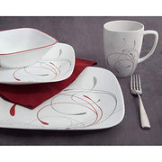 Corelle Red / 16-Piece / Modern Dinnerware Sets