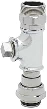 T&S Brass, B-TEE-EZK, EasyInstall Swivel Tee Assembly, Chrome Plated