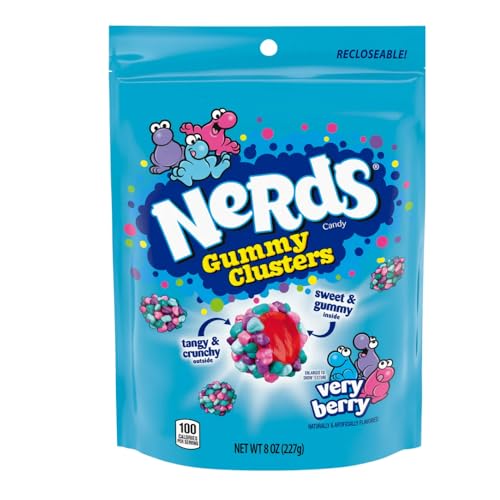 Nerds Very Berry / 8 Ounce (Pack of 2) / Bag Gummy Candy
