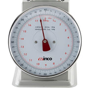 Winco 40 Pound / 8" / White, Steel Mechanical Scales
