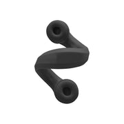 Flex‑Phones Kids Foam Headphones by HamiltonBuhl – 2.35x6.75x6.85, Plastic, KIDS-BLACK, Model HECKIDSBLK