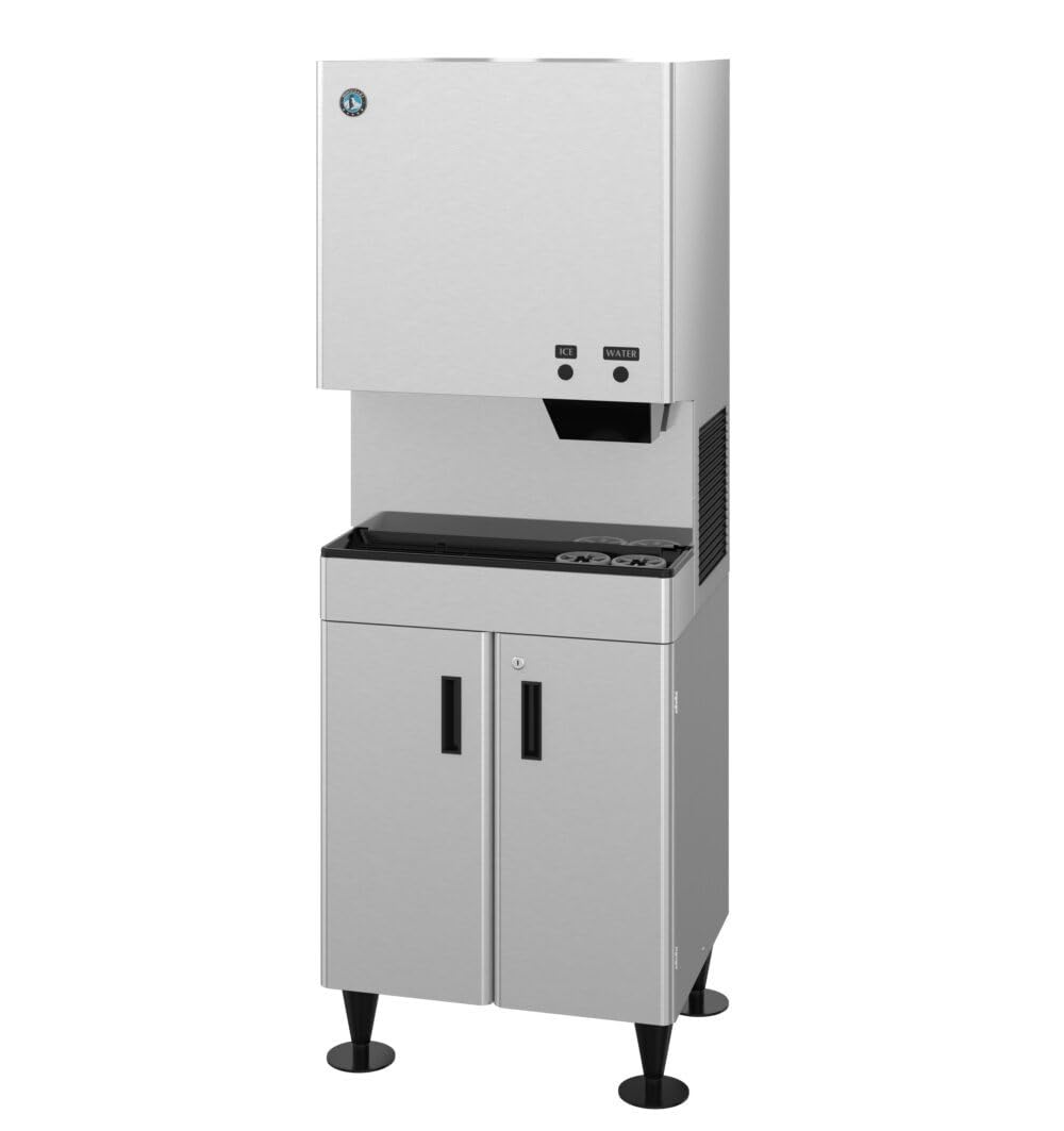 DCM-500BAK Air-Cooled Cubelet Ice Maker and Water Dispenser with Built-in Storage Bin by HOSHIZAKI – 40.0 pounds