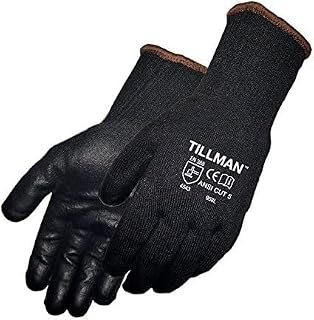 Tillman John 958 Polyurethane Coated Black Cut Resistant Gloves Size Large