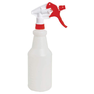 Spray Bottle - 750 ml by HUBERT – 25.4 Ounces, 750.0 milliliters, Plastic, White, Model 81103-RED