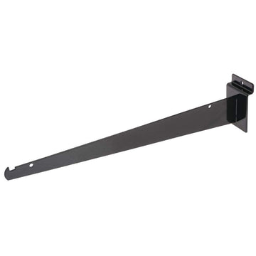Slatwall Shelf Bracket by Retail Resource – Metal, Black, Model 1709