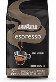 Lavazza Espresso Ground Coffee, Medium Roast, 100% Arabica, 20 oz Bag (Pack of 1)