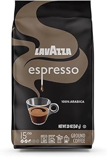 Lavazza Espresso Ground Coffee, Medium Roast, 100% Arabica, 20 oz Bag (Pack of 1)