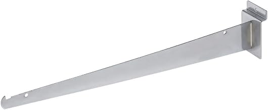 Slatwall Shelf Bracket, 16" Chrome