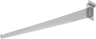 Slatwall Shelf Bracket, 16" Chrome