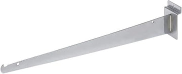 Slatwall Shelf Bracket, 16" Chrome