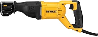 DEWALT Reciprocating Saw, 12 Amp, 2,900 RPM, 4-Position Blade Clamp, Variable Speed Trigger, Corded (DWE305)