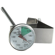 T200L 1" Dial Latte Thermometer with 5-Inch Stem and Clip by Comark – Min: 100 F - Max: 200 F - Dial: 1 in, Model 9002583