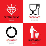 Stock Your Home 4 / 64 oz / Clear Bowls