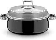 WMF Fusiontec Mineral Pro 0518735290 Dutch Oven with Lid, 28 cm, Durable, Scratch-Resistant Material, Induction Lid, Suitable for All Types of Cookers, Made in Germany, Black