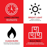 Stock Your Home 12 / 10 x 7,5 cm Candles