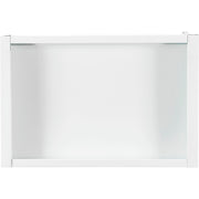 Clear View Wall Storage Cabinet with Locking Recessed by Global Industrial – 18"W x 12"D x 26"H, Alloy Steel, Off White, Model 269875CV-WH
