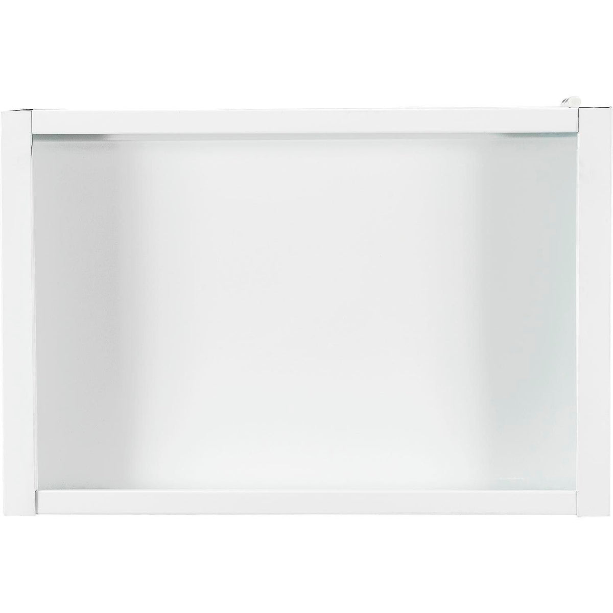 Clear View Wall Storage Cabinet with Locking Recessed by Global Industrial – 18"W x 12"D x 26"H, Alloy Steel, Off White, Model 269875CV-WH
