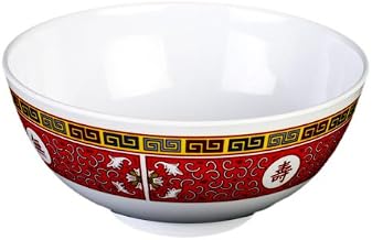 Thunder Melamine 8-Inch Rice Bowl, 56 Oz, 5208TR, Heavy-Duty Plastic Tableware (PACK of 12)