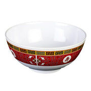 Melamine 8-Inch Rice Bowl by Thunder – 56.0 ounces, Melamine, Red, White, Yellow