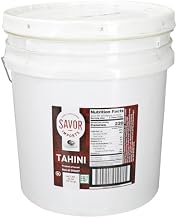 Savor Imports Tahini Paste, 40 Pound, Natural Sesame Seeds