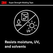 3M 1/2 Inch x 15 Ft, 4 Rolls / Black / 1 Pinstriping Tape