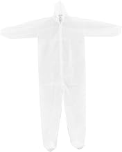 Disposable Polypropylene Coverall, Elastic Hood & Boots, 25/Case