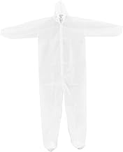 Disposable Polypropylene Coverall, Elastic Hood & Boots, 25/Case