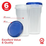 Stock Your Home 48 oz / Clear / 1.5 quarts Container Sets