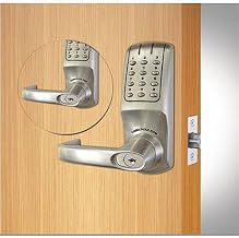 ANSI Grade 2 Dual Key Pad Heavy Duty Electronic Lockset, CL5210IC-BB-BS, Brushed Steel